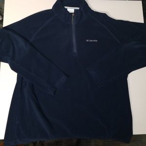 Columbia Men's Fleece 1/4 Zip Navy Jacket XXL